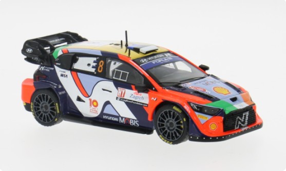 Hyundai i20 N Rally1 Hybrid No.8 Rally Croatia 2024 Tanak/Jarveoja - 1:43